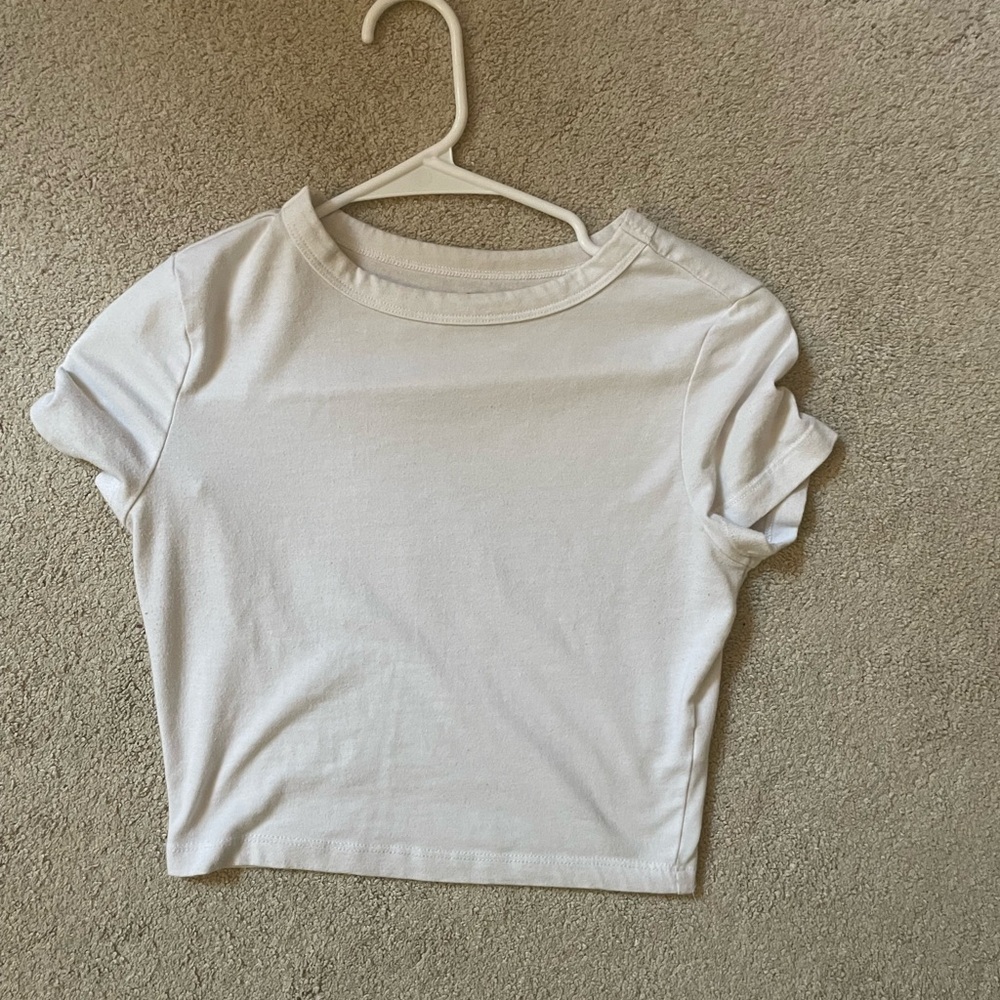 Target White Women's Crop Top